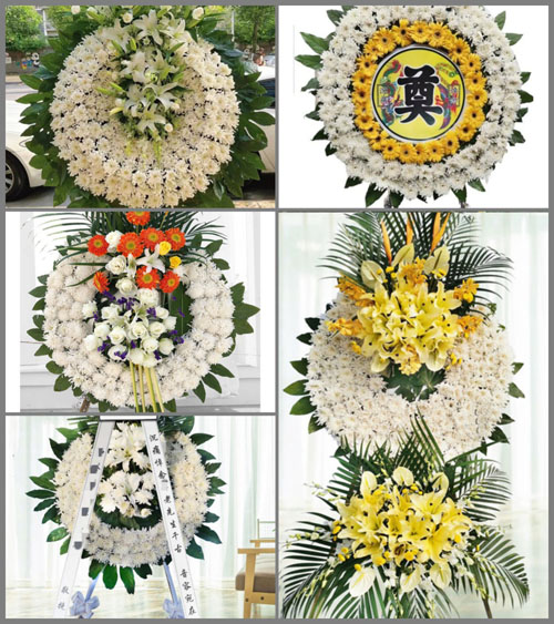 辽宁葫芦岛连山区水泥街道花圈速递
